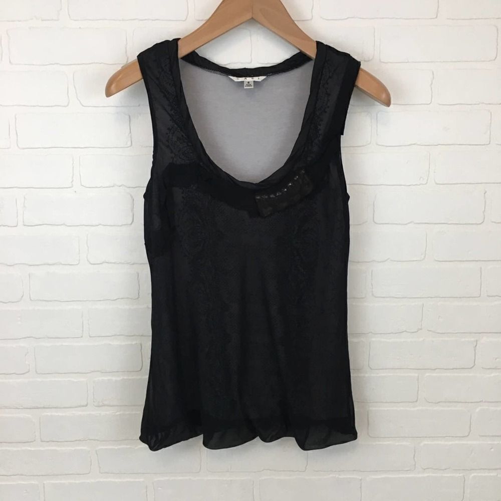 CAbi Sleeveless Bubble Hem Top